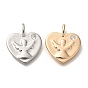 Латунные микро проложить кубического циркония подвески, без кадмия, без никеля и без свинца, сердце с ангельскими подвесками