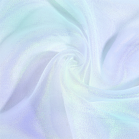 Полиэстеровая органза лазерная ткань, товары для поделок своими руками, прямоугольные