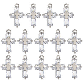 14 подвески из сплава шт., с кубического циркония, крестик