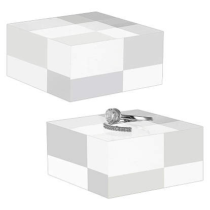 2Pcs Square Acrylic Chassis, Display Frame Accessories