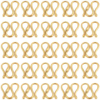 30 шт. 304 S-образные застежки из нержавеющей стали, ионное покрытие (ip)