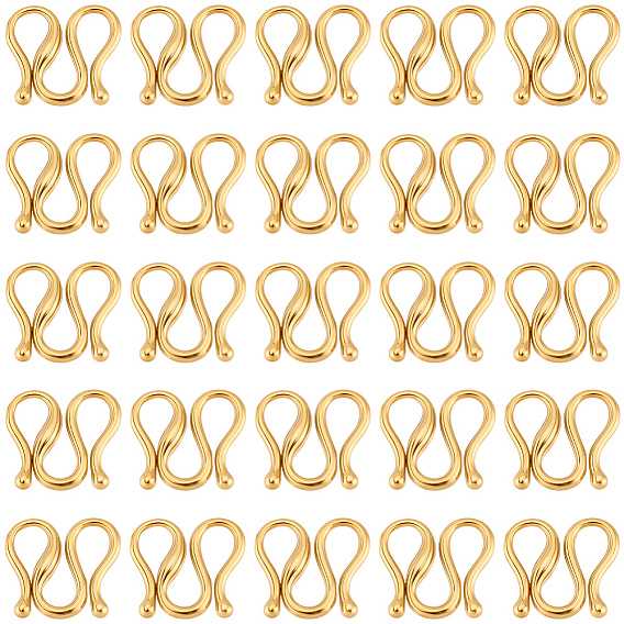 30 шт. 304 S-образные застежки из нержавеющей стали, ионное покрытие (ip)