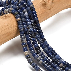 Природный содалит бисер нитей, рондель