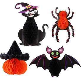 Paper Honeycomb Pendant Decorations, for Halloween Theme Festive & Party Decoration