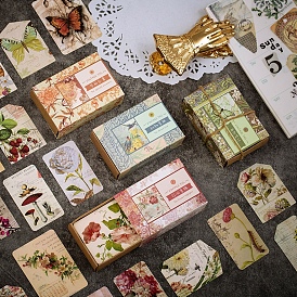 Бумажные закладки, закладки в винтажном стиле для книголюба, прямоугольник с рисунком животного/растения/человека