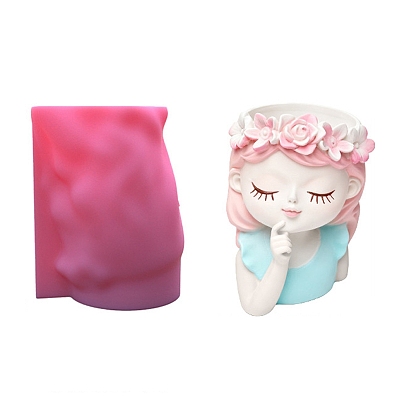 Силиконовые формы для ваз, девушка