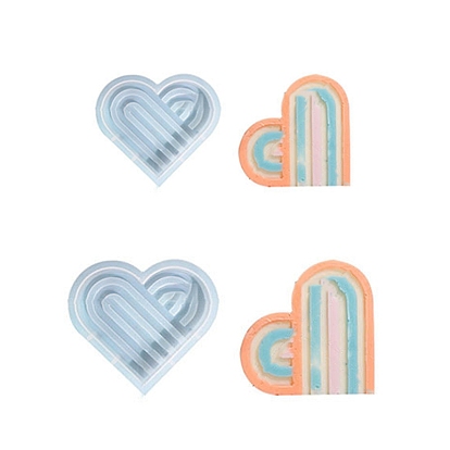 DIY Silicone Candle Molds, for Scented Candle Making, Heart Shape
