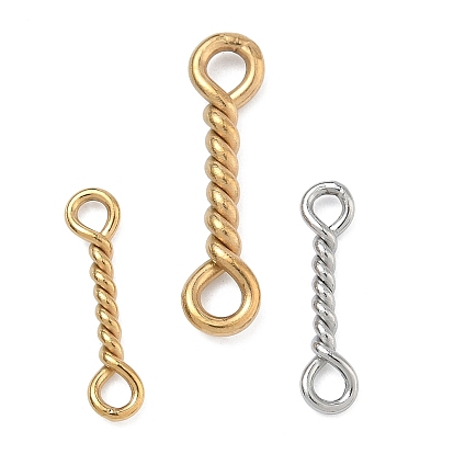 304 подвески-соединители из витой нержавеющей стали, ионное покрытие (ip)