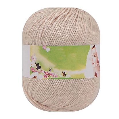 Milk Cotton Knitting Acrylic Fiber Yarn, 6-Ply Crochet Yarn, Punch Needle Yarn
