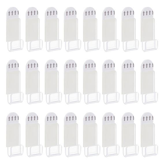 24Soporte de pared acrílico para discos de vinilo sin necesidad de taladrar (piezas), para la decoración de la pared del hogar, Rectángulo
