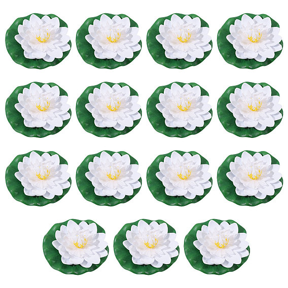 EVA Foam Artificial Lotus Leaf & Flower, for Aquarium Home Garden Wedding Decorations