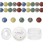 DIY Round Gemstone Stretch Bracelets Making Kits, Including Natural Gemstone Beads, Elastic Thread
