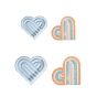 DIY Silicone Candle Molds, for Scented Candle Making, Heart Shape