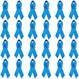 Брошь из полиэстера, с железными булавками, ленты символа борьбы против рака молочной железы 