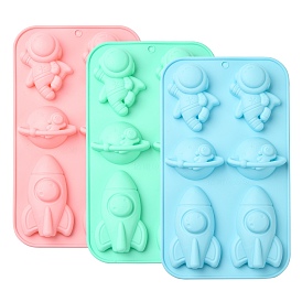 1 набор 3 шт 3 цвета силиконовые формы серии астронавт