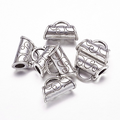 Tibetan Style Alloy Hangers, Bail Beads, Lead Free and Cadmium Free