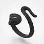 Electrophoresis Alloy Cuff Finger Rings, Snake