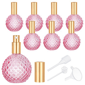 8шт. наборы пустых стеклянных флаконов для духов, круглые