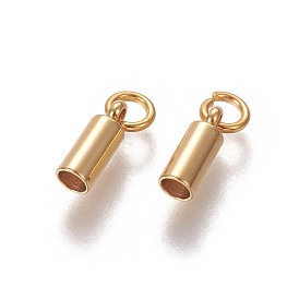 201 Stainless Steel Cord Ends, End Caps, Column