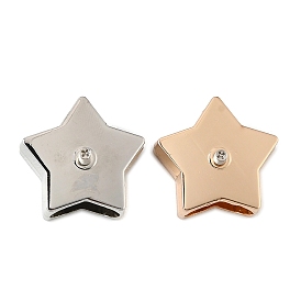 Alloy Cord Ends, End Caps, Star, with Screws