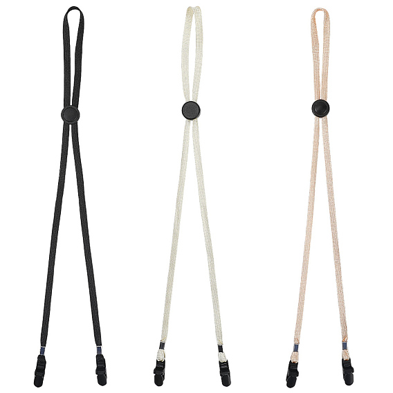 3шт. 3 цвета шапка из полиэстера гибкий съемный шнур для подбородка, ветрозащитный зажим для ремня, регулируемая застежка для шнура, для игры в гольф, рыбалка, гребля, парусный спорт