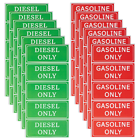 12листы 2цветные водонепроницаемые ПВХ предупреждающие наклейки, виниловые наклейки безопасности, прямоугольник со словом