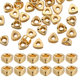 50 шт. стойки, покрытие латунных бусин, без никеля , треугольные