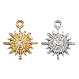 304 Edelstahl Strass Anhänger, Sonnenzauber
