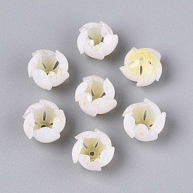 Колпачки для акриловых бусин в виде цветов, для изготовления ювелирных изделий DIY