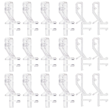 PC Plastic Curtain Overlay Clips, Curtain Orbit Clips