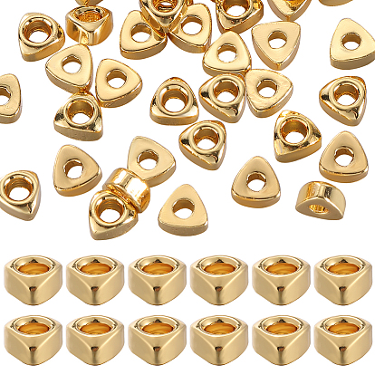 50 шт. стойки, покрытие латунных бусин, без никеля , треугольные