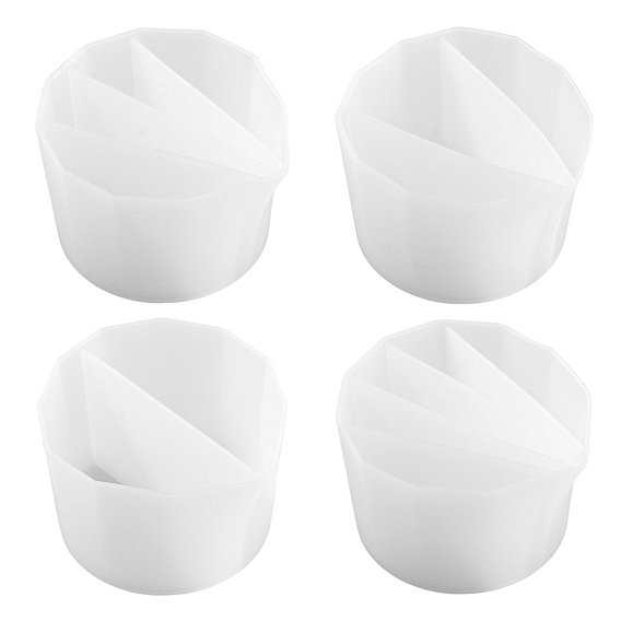 4 шт. 4 стили многоразового использования разборная чашка для заливки краски, силиконовые стаканчики для смешивания смолы