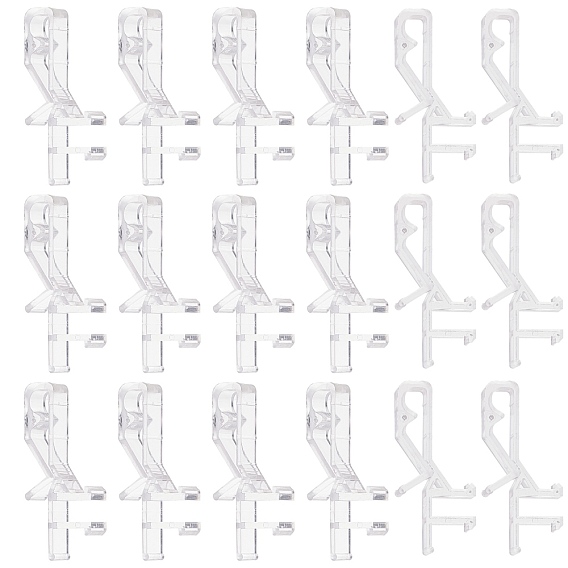Clips de superposición de cortina de plástico para pc, clips de órbita de cortina
