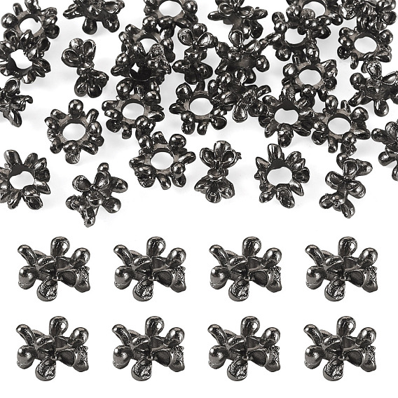 Metall Großlochperlen, Großloch perlen, Blume