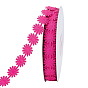 Polyester Flower Ribbon, for Garment Accessories, Gift Decoration