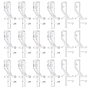 Clips de superposición de cortina de plástico para pc, clips de órbita de cortina
