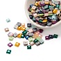 ABS Plastic Imitation Pearl Cabochons, Square