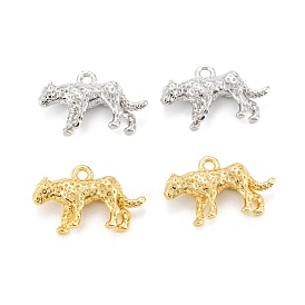 Eco-Friendly Brass Charms, Long-Lasting, Leopard