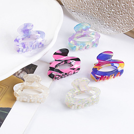 PVC Claw Hair Clips for Women, Oval