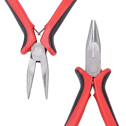China Factory Carbon Steel Jewelry Pliers, Mini Needle Nose Pliers,  Polishing, 130mm 130mm in bulk online 