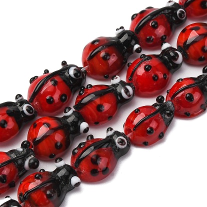 Бусы лэмпворк ручной работы, Божья коровка коровки