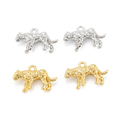 Eco-Friendly Brass Charms, Long-Lasting, Leopard