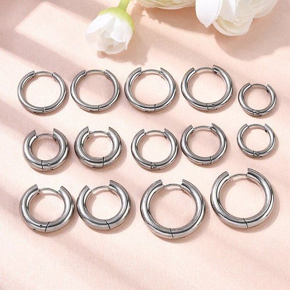 316серьги-кольца из нержавеющей стали, кольцо
