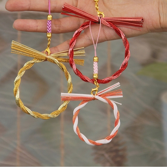 Подвесные украшения в виде венка из бумаги сименава, для домашнего декора