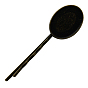 Eisen Haar Haarklammer Zubehör, oval mit Messingschalen, 67x19 mm, Fach: 18x25 mm