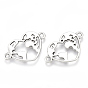 Tibetan Style Alloy Links/Connectors, Cadmium Free & Lead Free, Heart with Map