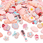92Pcs 23 Style Resin Cabochons, Mixed Shapes