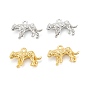 Eco-Friendly Brass Charms, Long-Lasting, Leopard