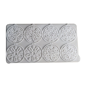 Силиконовые формы для подвесок пищевого класса своими руками, формы для литья смолы, плоско-круглые