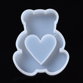 Shaker Molds, Silhouette Silicone Quicksand Molds,Resin Casting Molds , For UV Resin, Epoxy Resin Jewelry Making, Bear